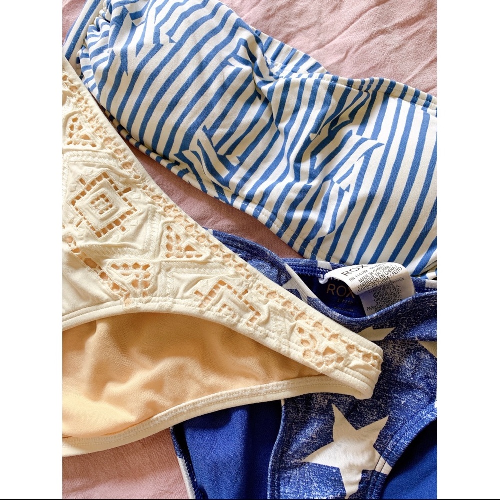 NEW Billabong Bikini Set Roxy Bikini Bottom Bundle